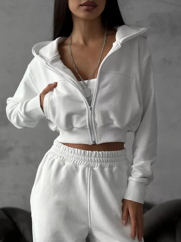 The Zip Hoodie Trouser Set
