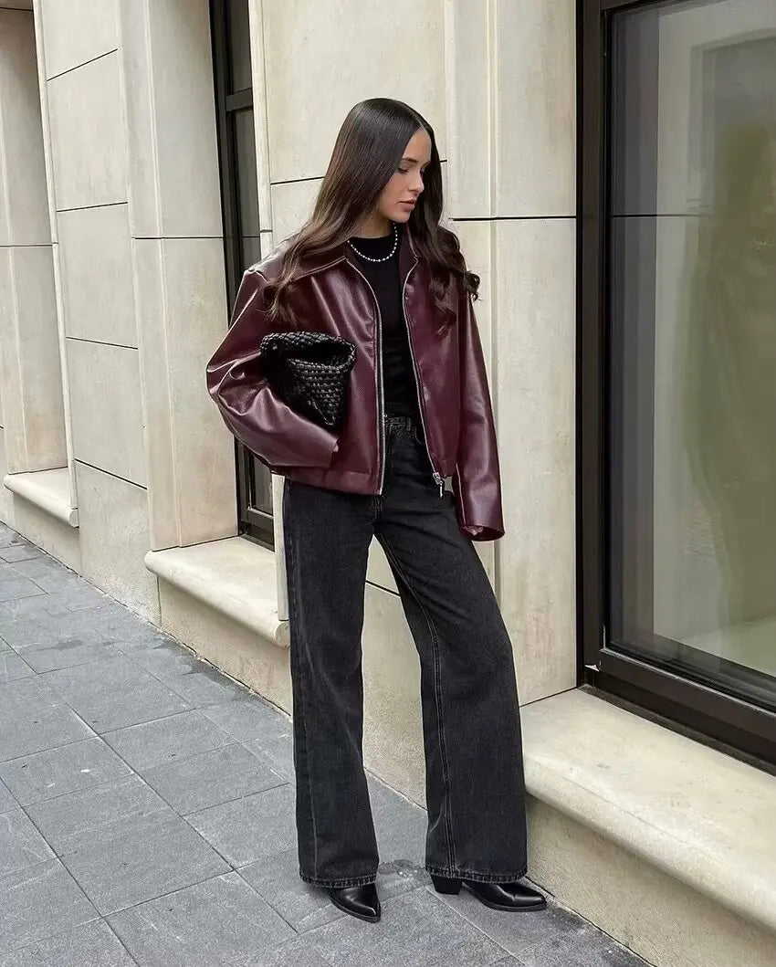The Bordeaux Moto Jacket