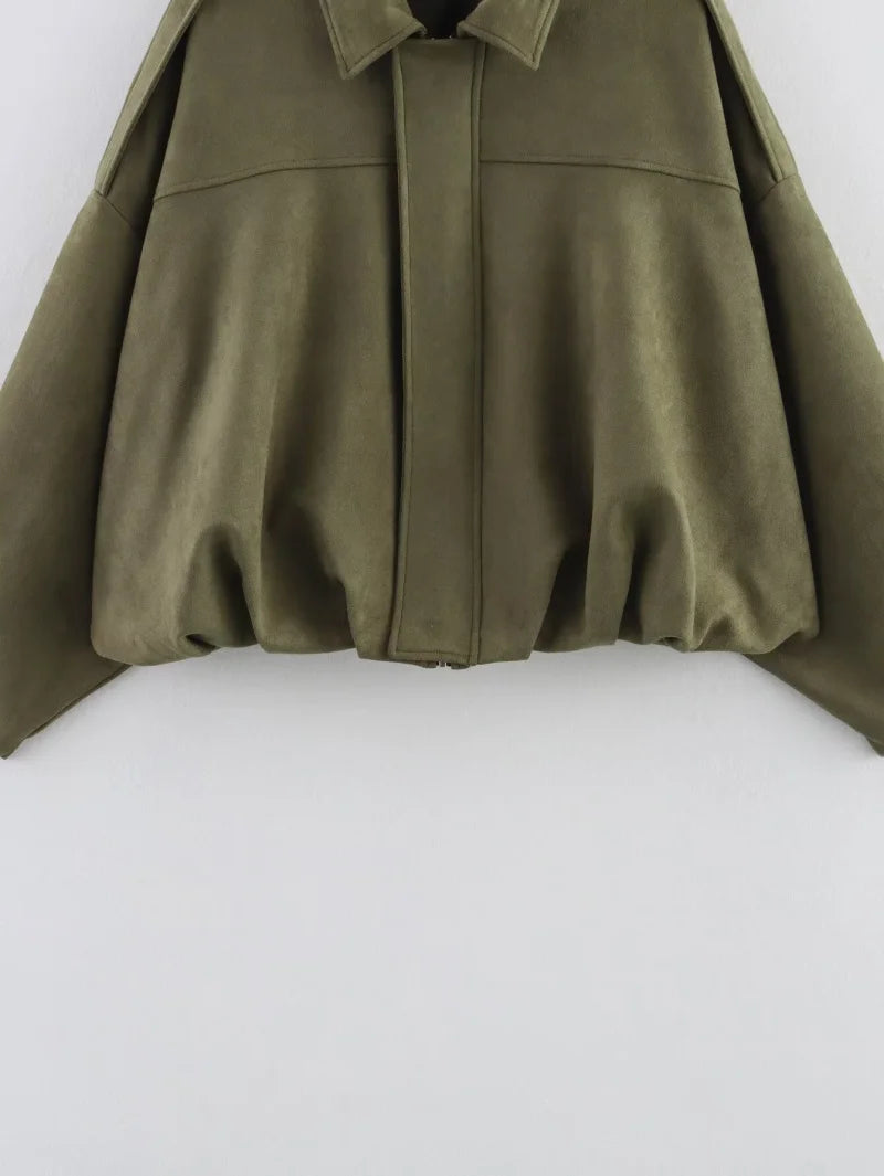 The Suede Lapel Bomber