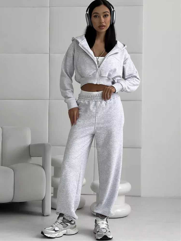 The Zip Hoodie Trouser Set