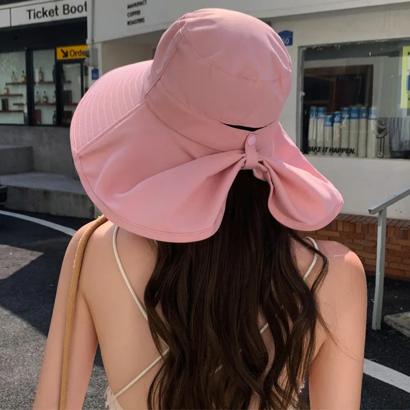 The Wide Brim Neck Cover Safari Cap