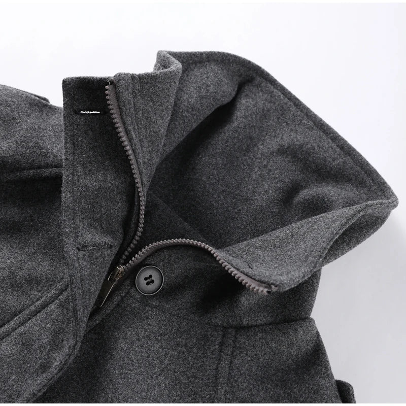 The Woolen Stand Collar Coat