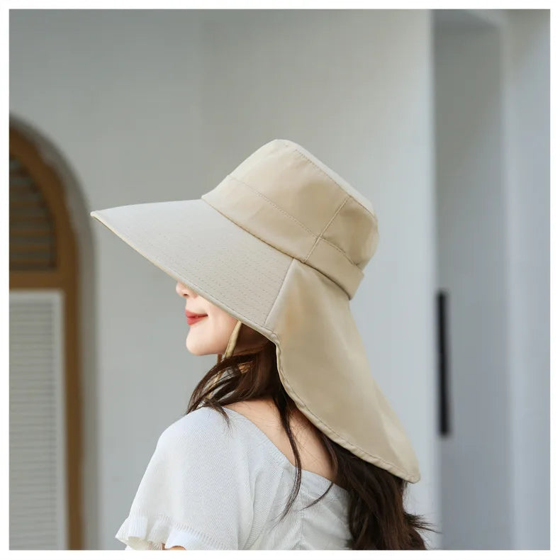 The Wide Brim Neck Cover Safari Cap