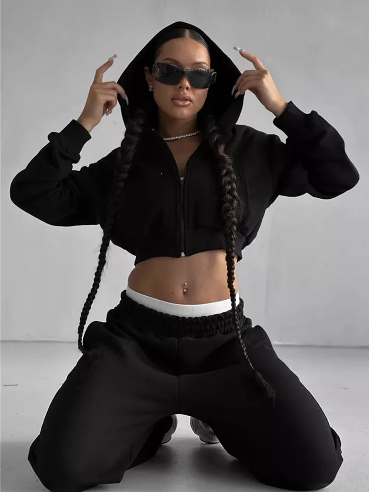 The Zip Hoodie Trouser Set