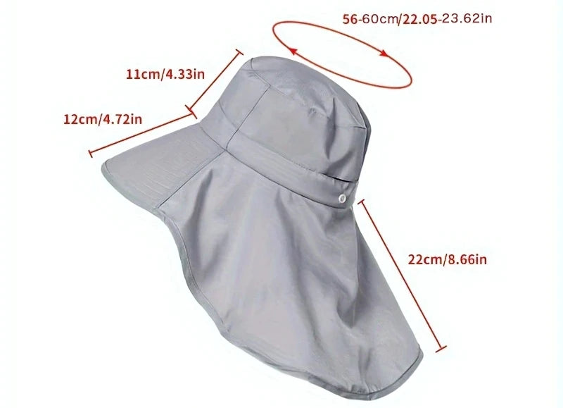 The Wide Brim Neck Cover Safari Cap