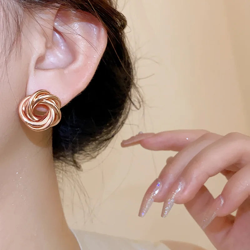 The Twisted Hoop Earrings
