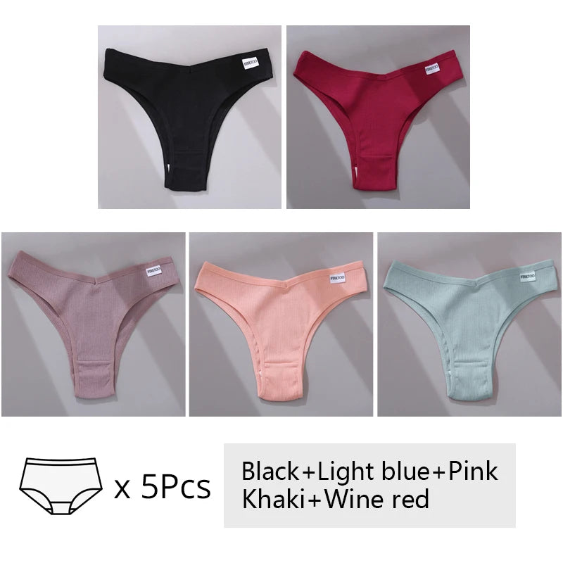 The 5-Pack Cotton Brazilian Brief Set