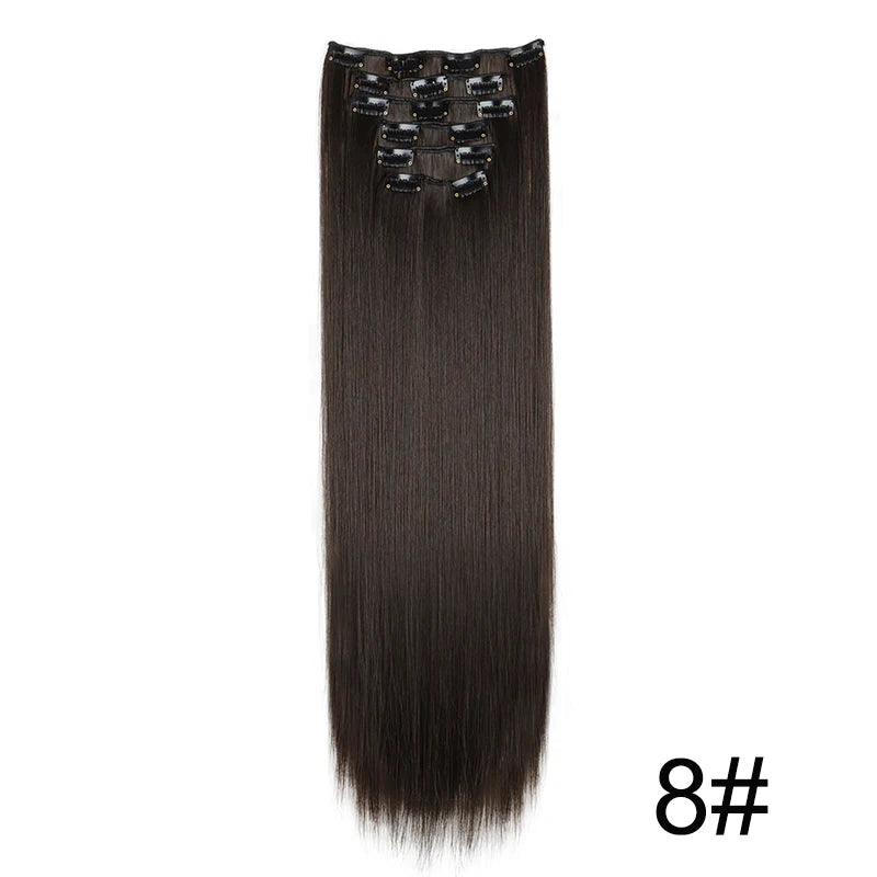 The 24-Inch 16-Clip Straight Hair Extensions
