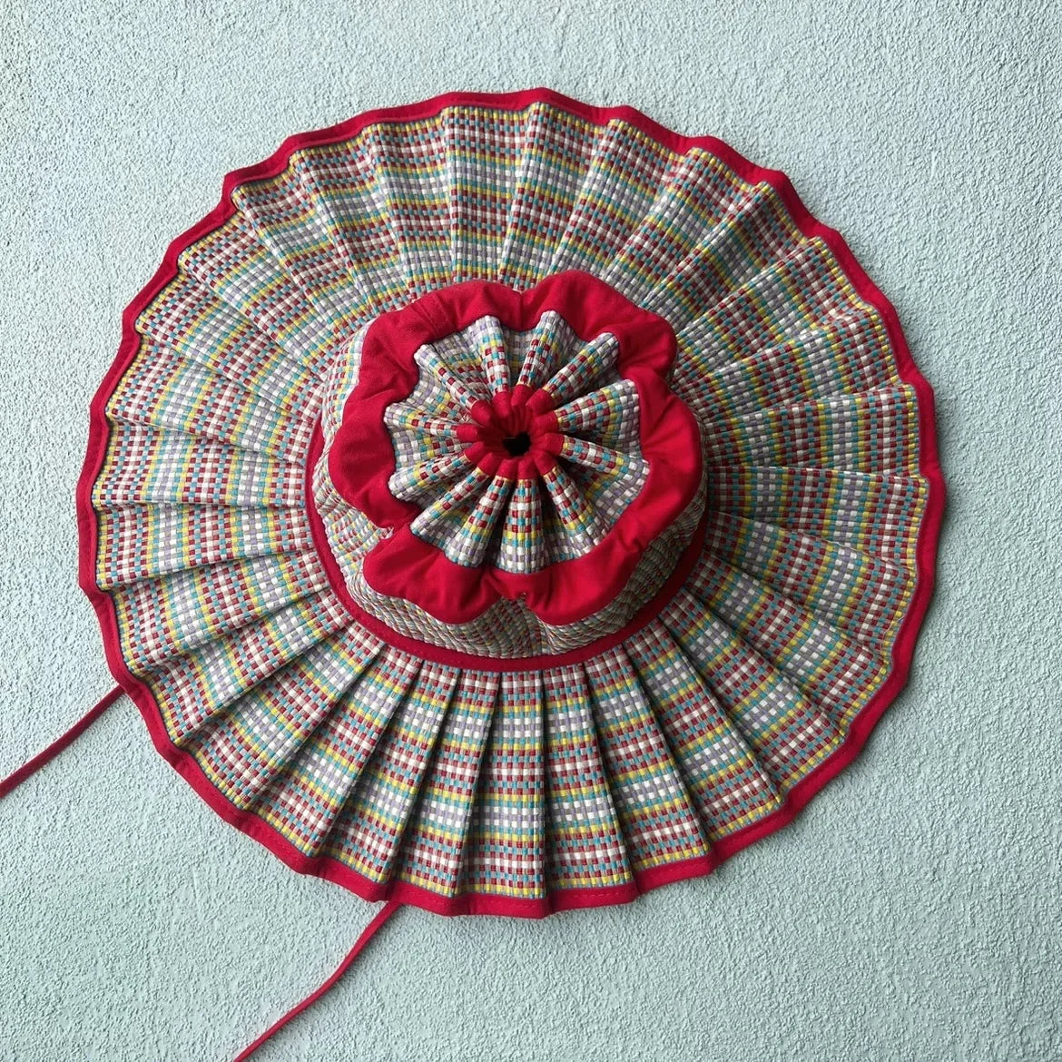 The Y2K Reversible Pleated Straw Hat