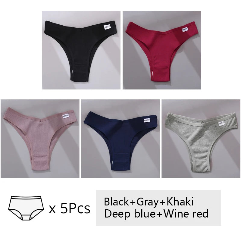 The 5-Pack Cotton Brazilian Brief Set