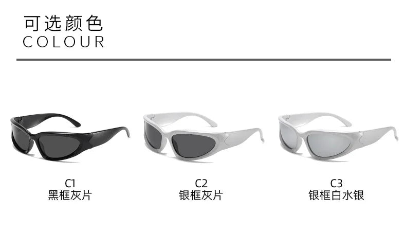 The Y2K Oval Mirror Shades