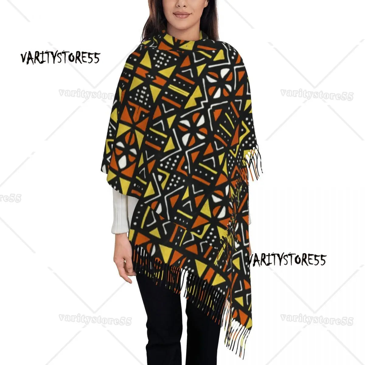 The Tribal Print Wrap Scarf