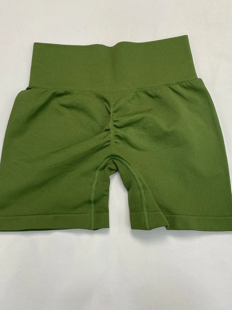 Women's Yoga Shorts High Waisted Fitness Pants Peach Hip Seamless Hip Lifting Ladies Sports Shorts