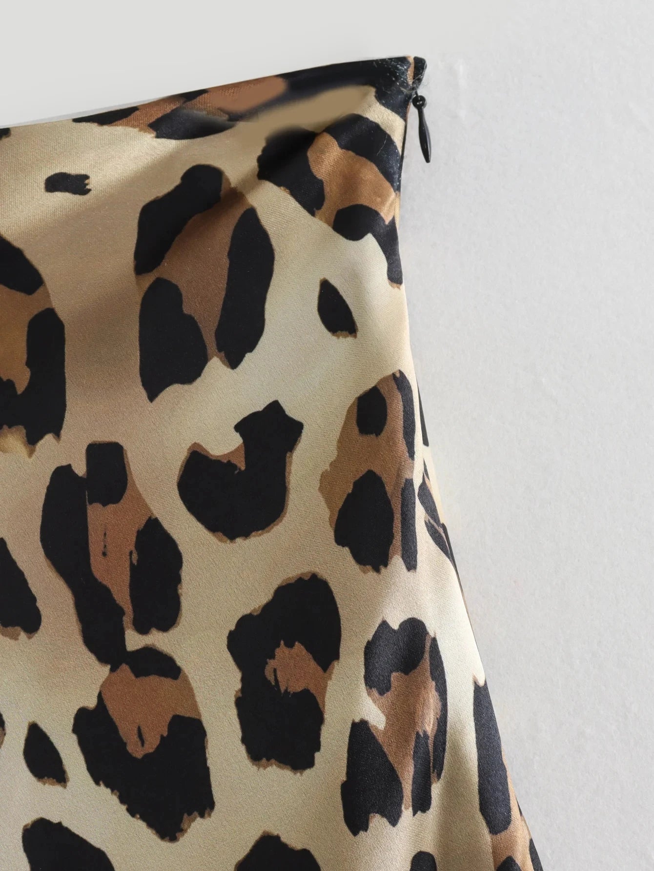 HH Women Fashion Leopard Print Skirt Vintage High Waist Midi Skirts Elegant Women Summer Casual Streetwear Skirt