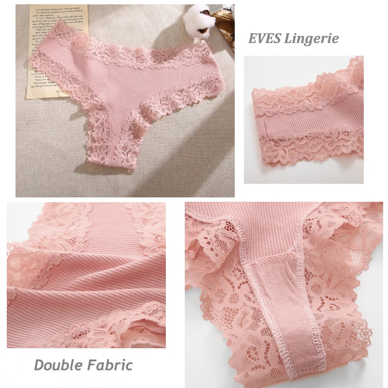 The 3-Pack Brazilian Lace G-String Set