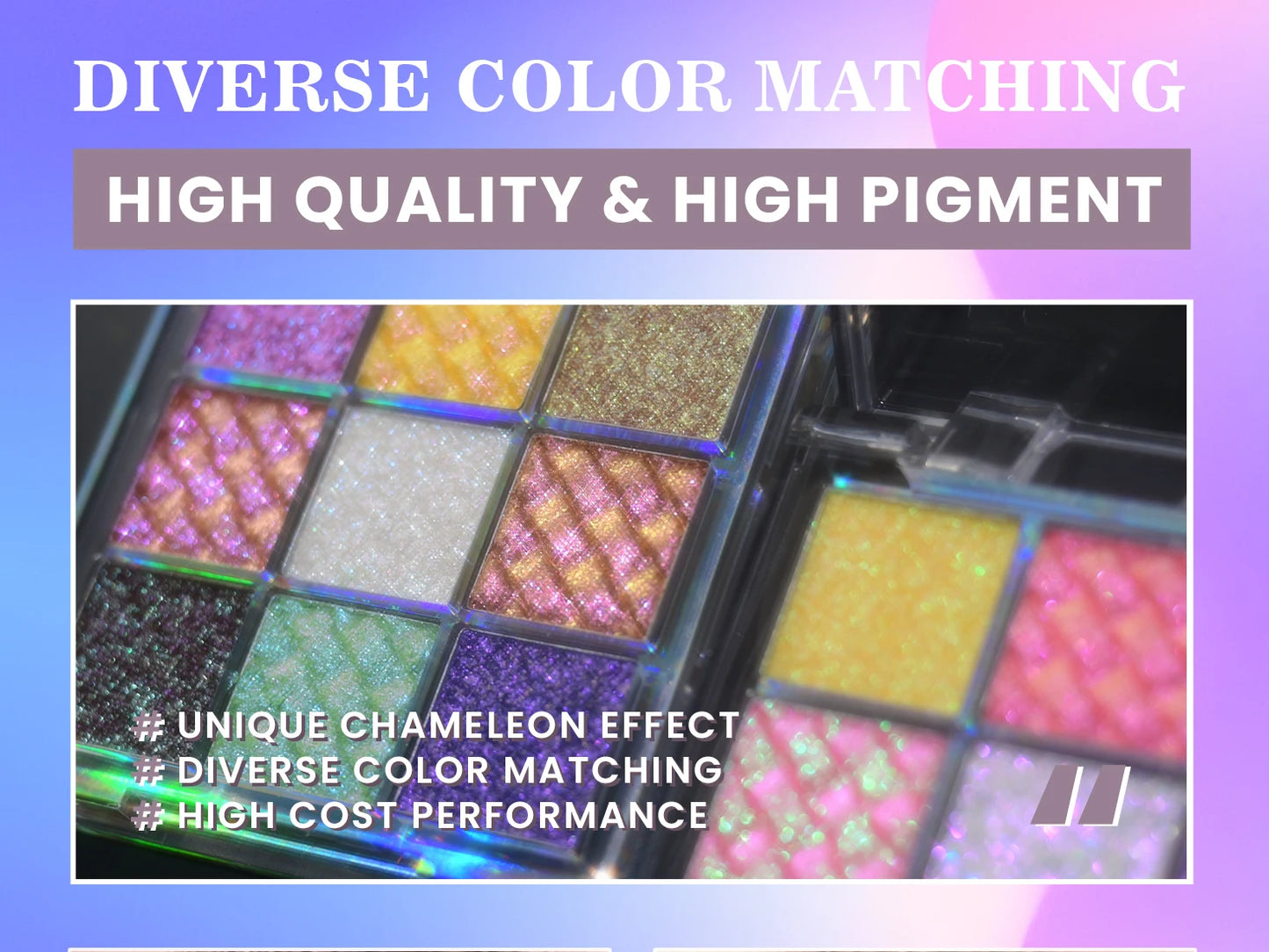 The 9-Color Multichrome Eyeshadow Palette
