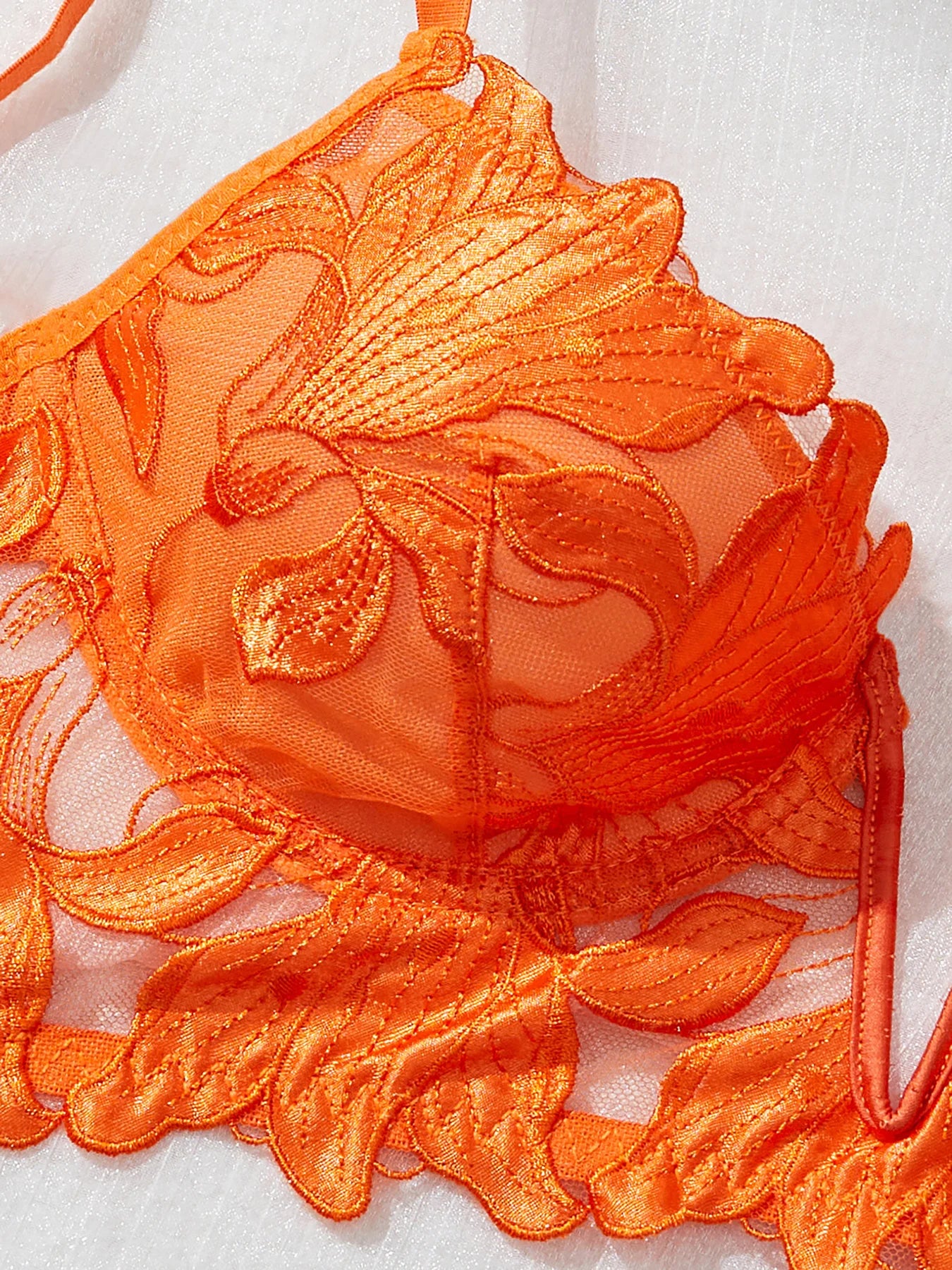 Floral Valentine Charming Brief Panty Underwear Sexy Nighty Fancy V Underwear Brief Set for Lady