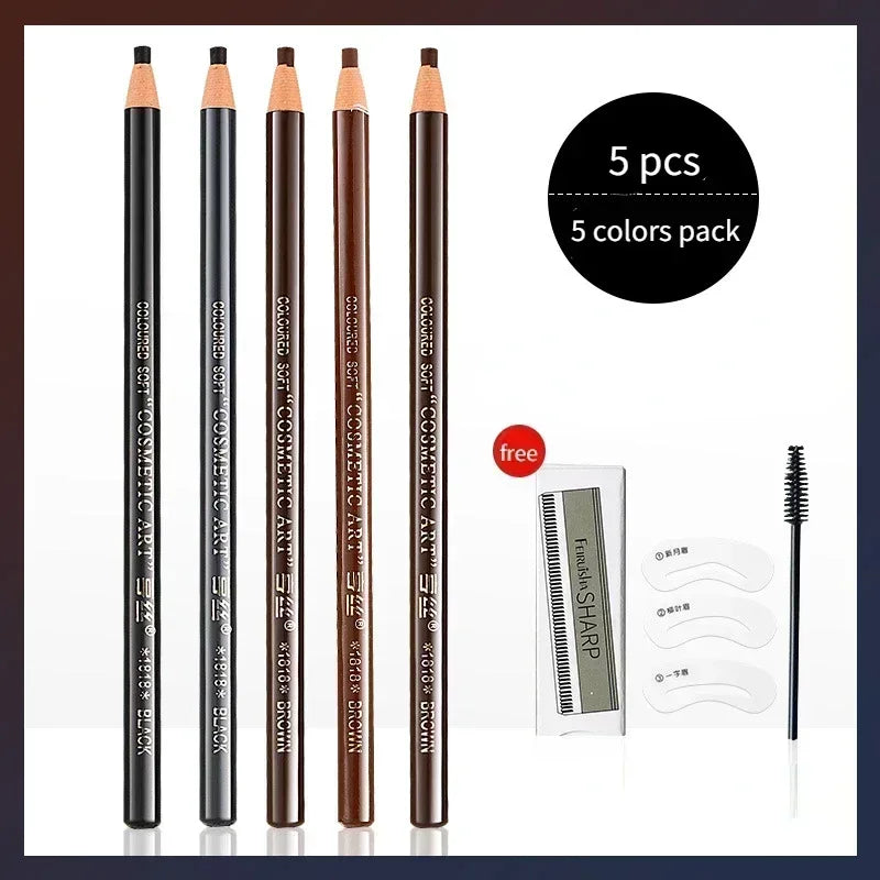 The 6-Color Waterproof Brow Pencil