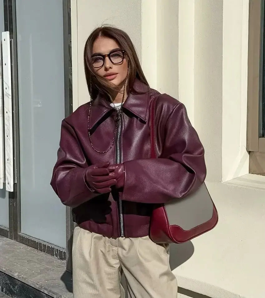 The Bordeaux Moto Jacket