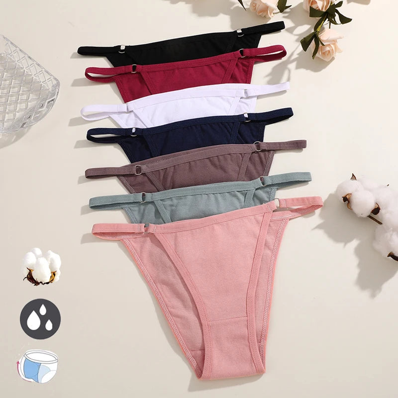 FINETOO 3Pcs/set Cotton Briefs Panties Women Sexy Low Waist Underwear M-2XL Ladies Cotton Underpants Soft Feamle Lingerie 2026