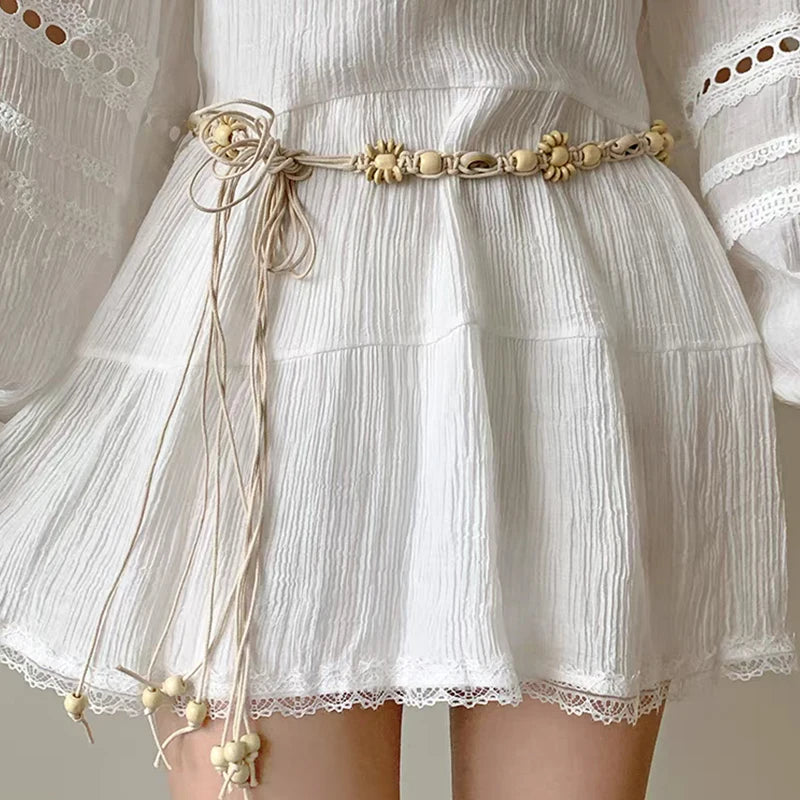 The Boho Shell Bead Belt