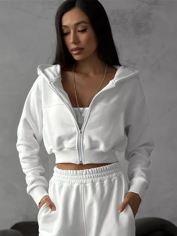 The Zip Hoodie Trouser Set