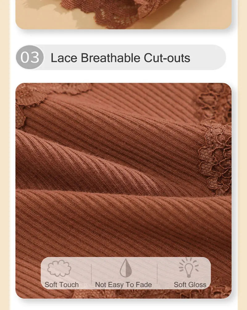 The 5-Pack Lace Seamless Brazilian Set