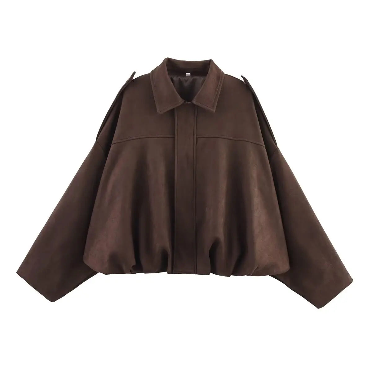 The Suede Oversized Bomber