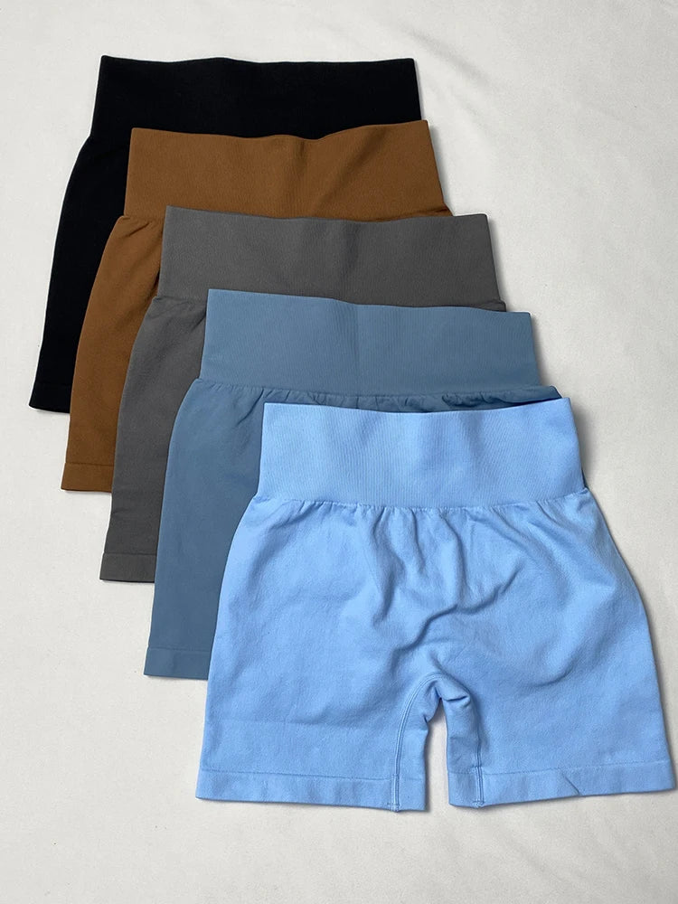 Women's Yoga Shorts High Waisted Fitness Pants Peach Hip Seamless Hip Lifting Ladies Sports Shorts