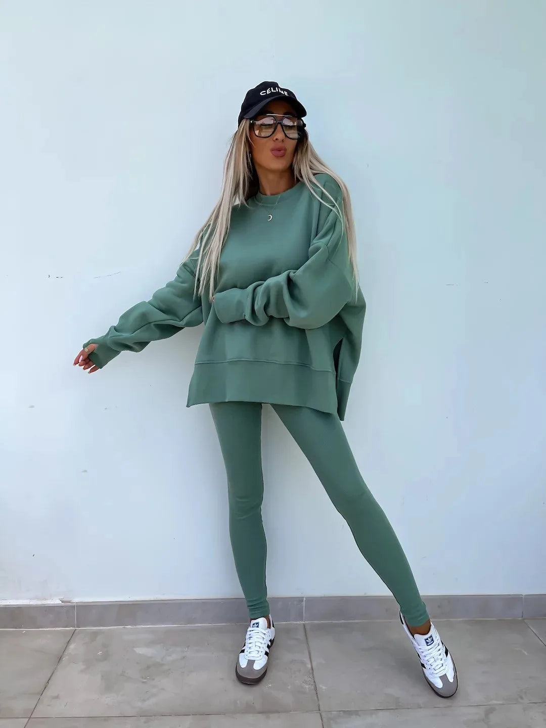 The Oversized Knit Trouser Set