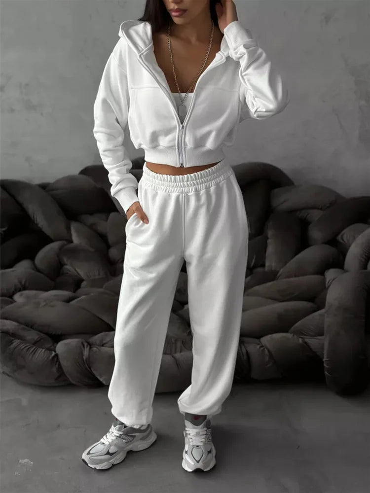 The Zip Hoodie Trouser Set