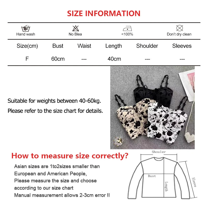 ITOOLIN Women Sweet Elastic Camis Underwear Padded Bra Spaghetti Cute Crop Tops Print Tank Tops For Women Summer 2024