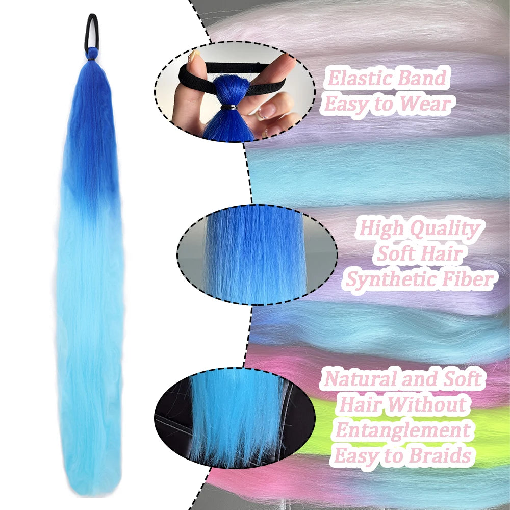 The 2-Pack Colorful Braiding Ponytail Set