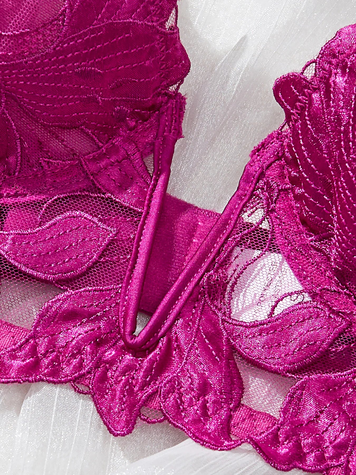 Floral Valentine Charming Brief Panty Underwear Sexy Nighty Fancy V Underwear Brief Set for Lady