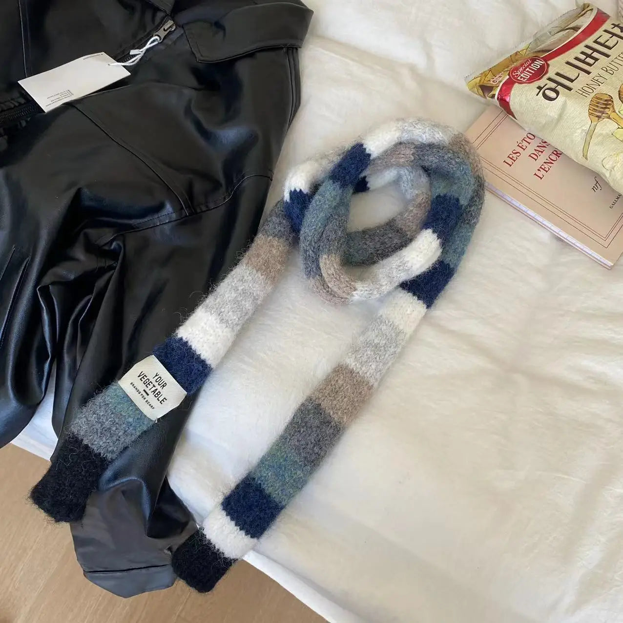 The Striped Wool Tube Scarf