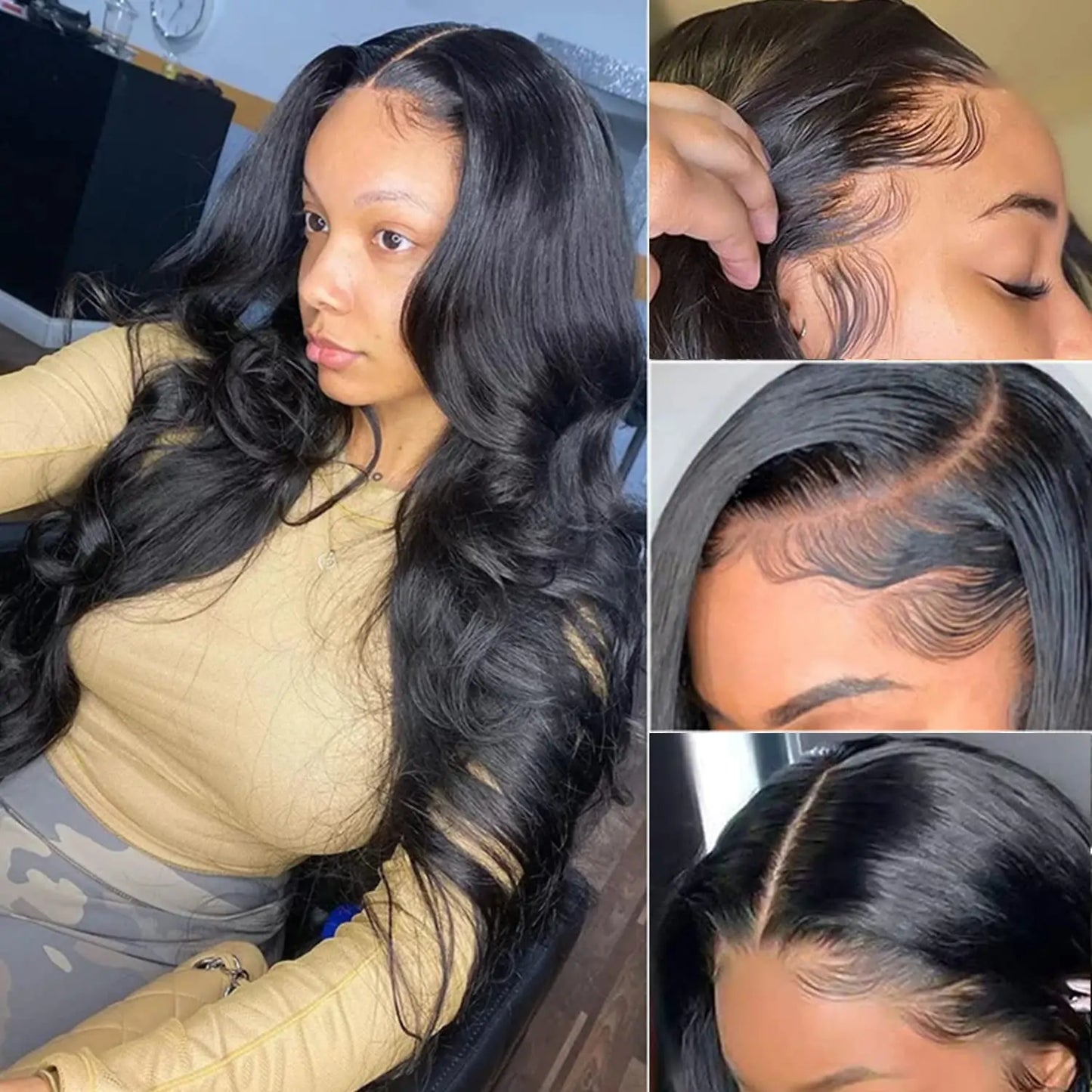 The Body Wave Transparent Lace Front Wig