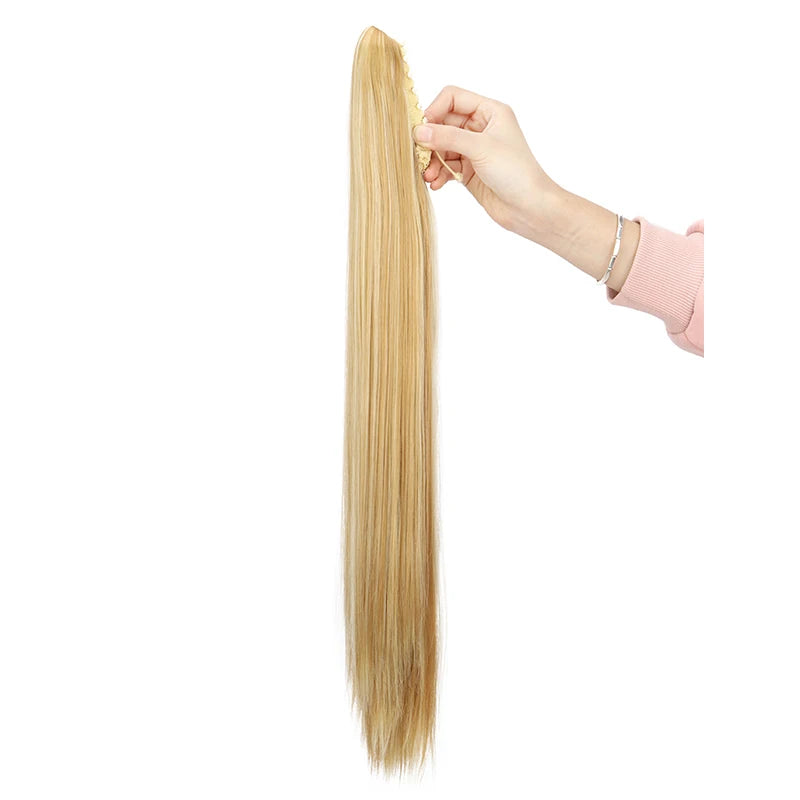 The 24-Inch Claw Clip Straight Ponytail Extension