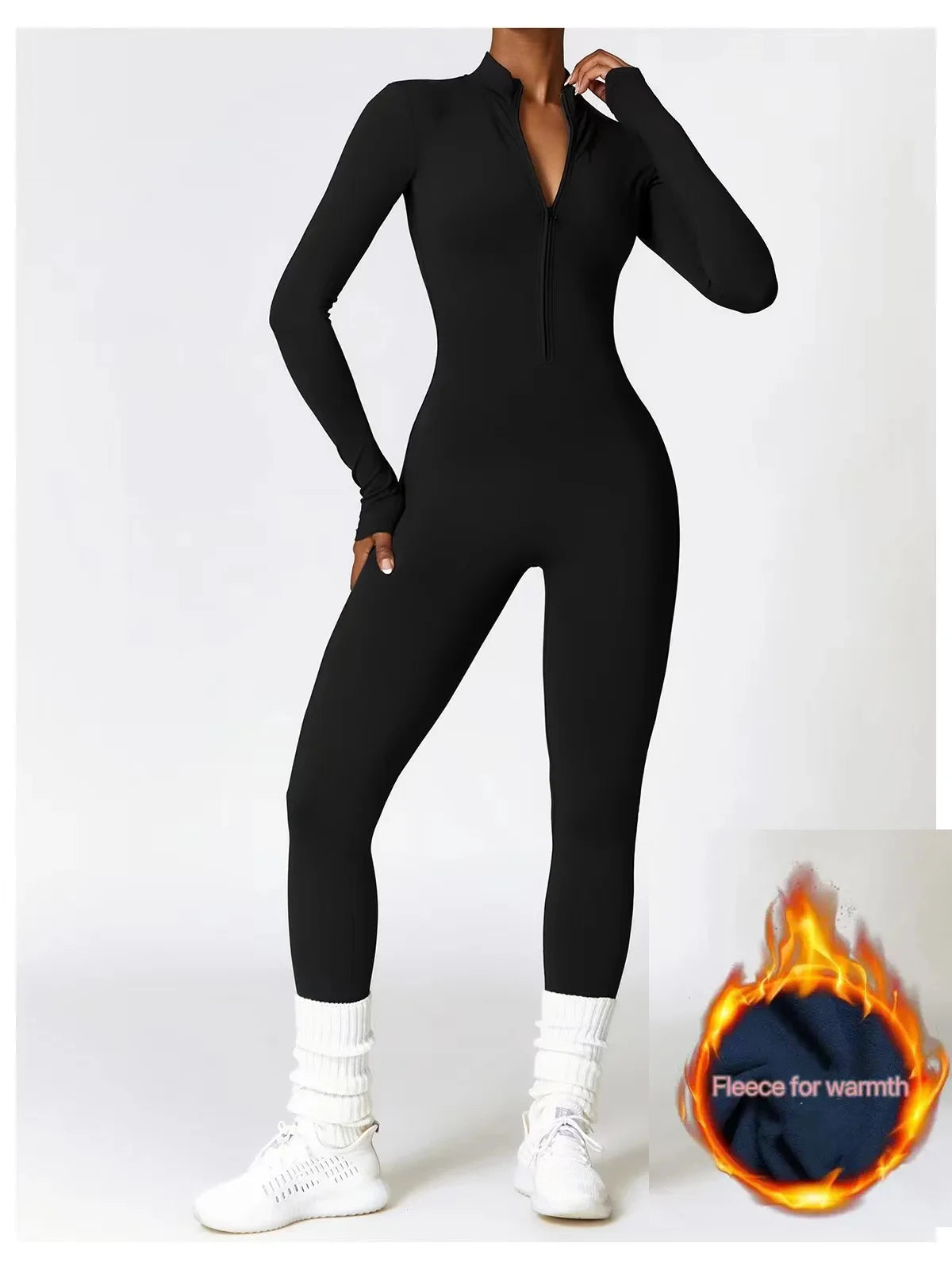 The Warm Fleece One-Piece Ski Jumpsuit