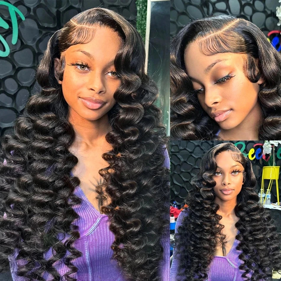 The 250 Density Deep Wave HD Lace Wig