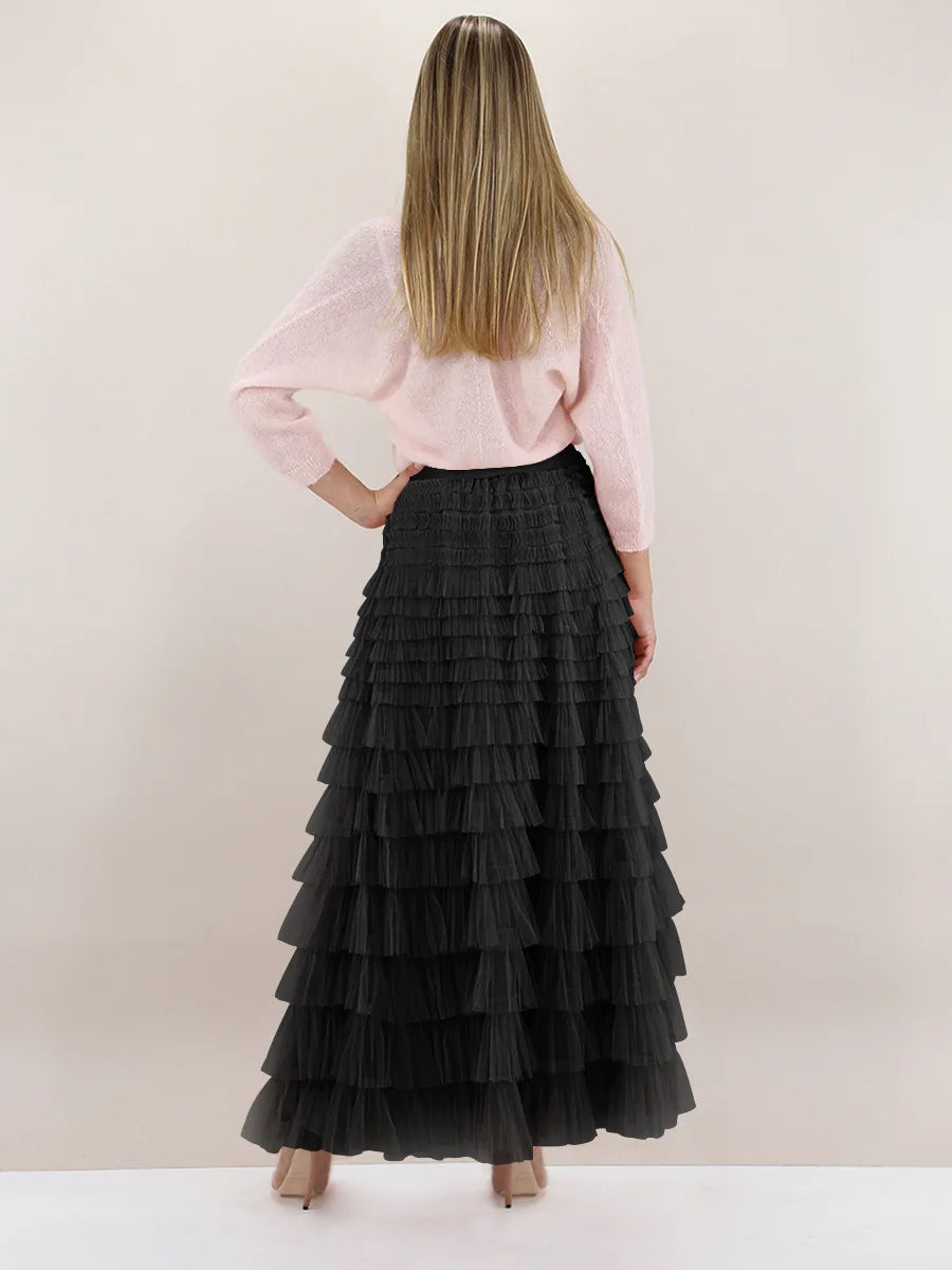 The Boho Multilayer Tulle Maxi