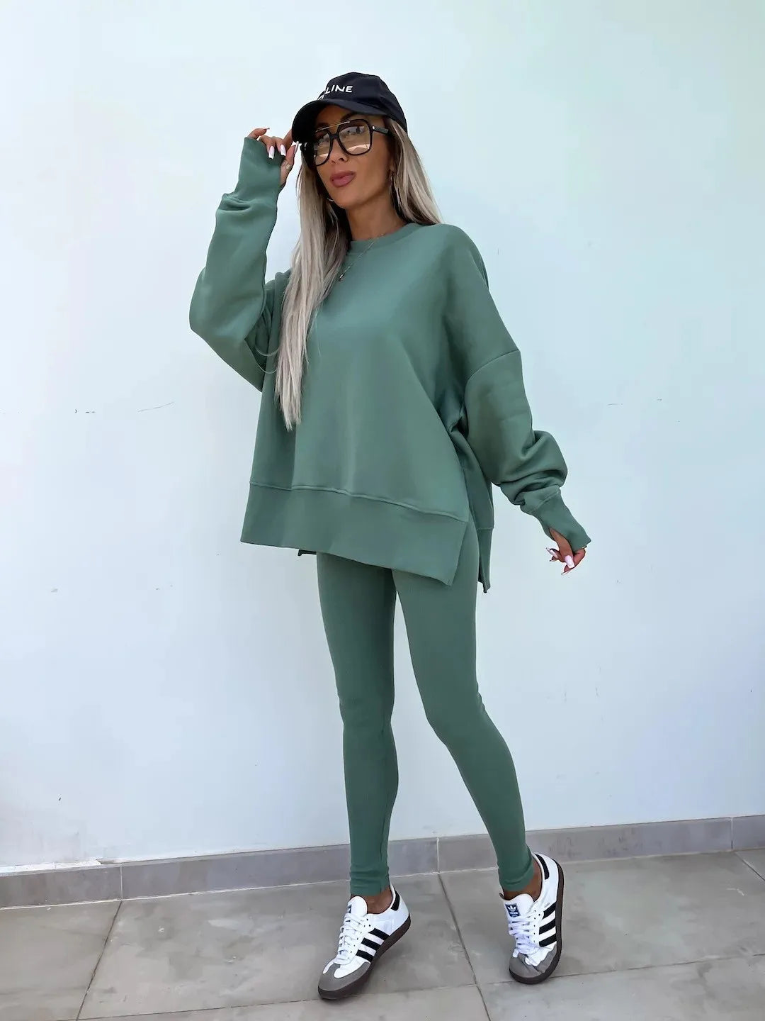 The Oversized Knit Trouser Set