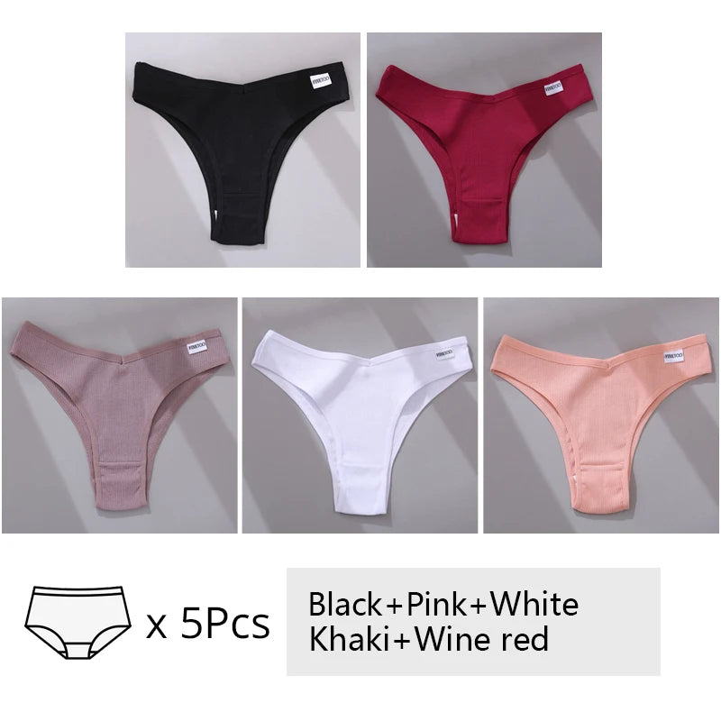 The 5-Pack Cotton Brazilian Brief Set
