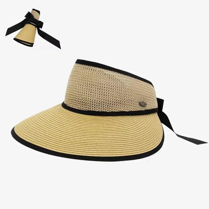 The Adjustable Ribbon Open-Top Straw Hat