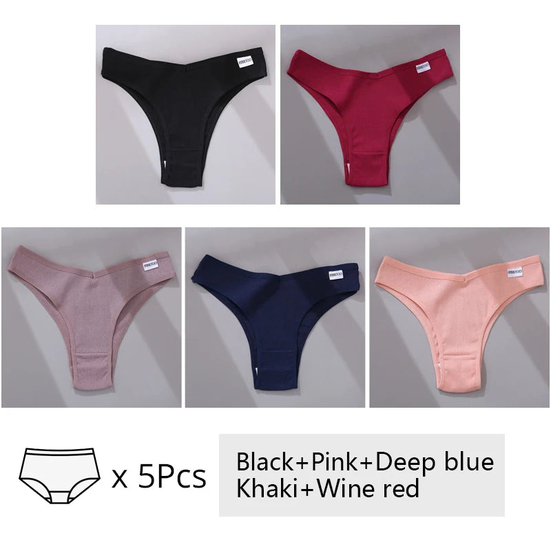 The 5-Pack Cotton Brazilian Brief Set