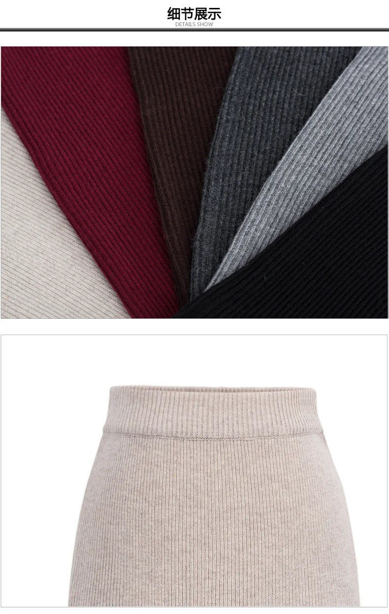 The Woolen Split Hip Midi