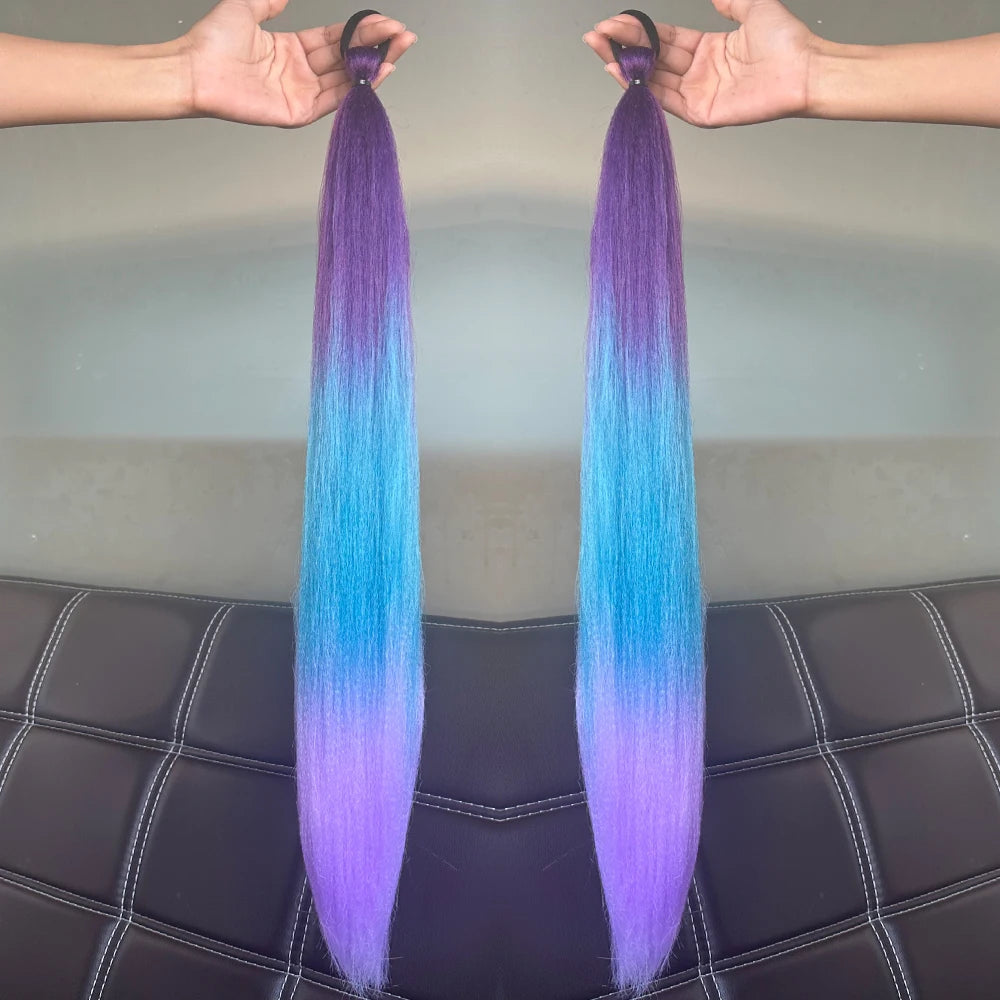The 2-Pack Colorful Braiding Ponytail Set