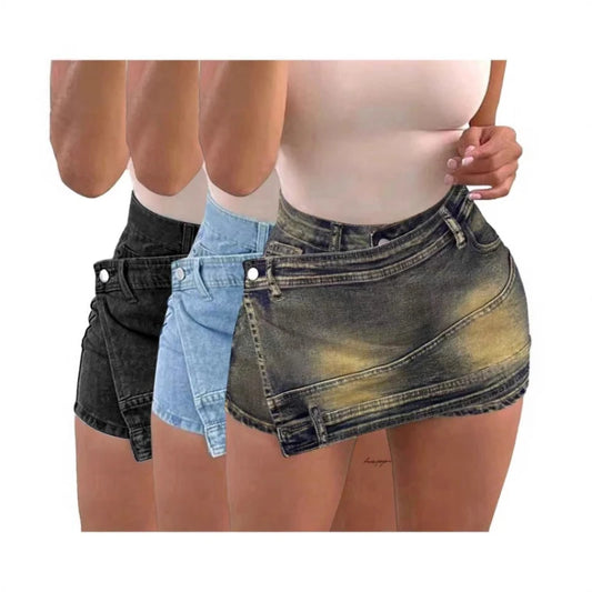 The Vintage Splice Denim Short