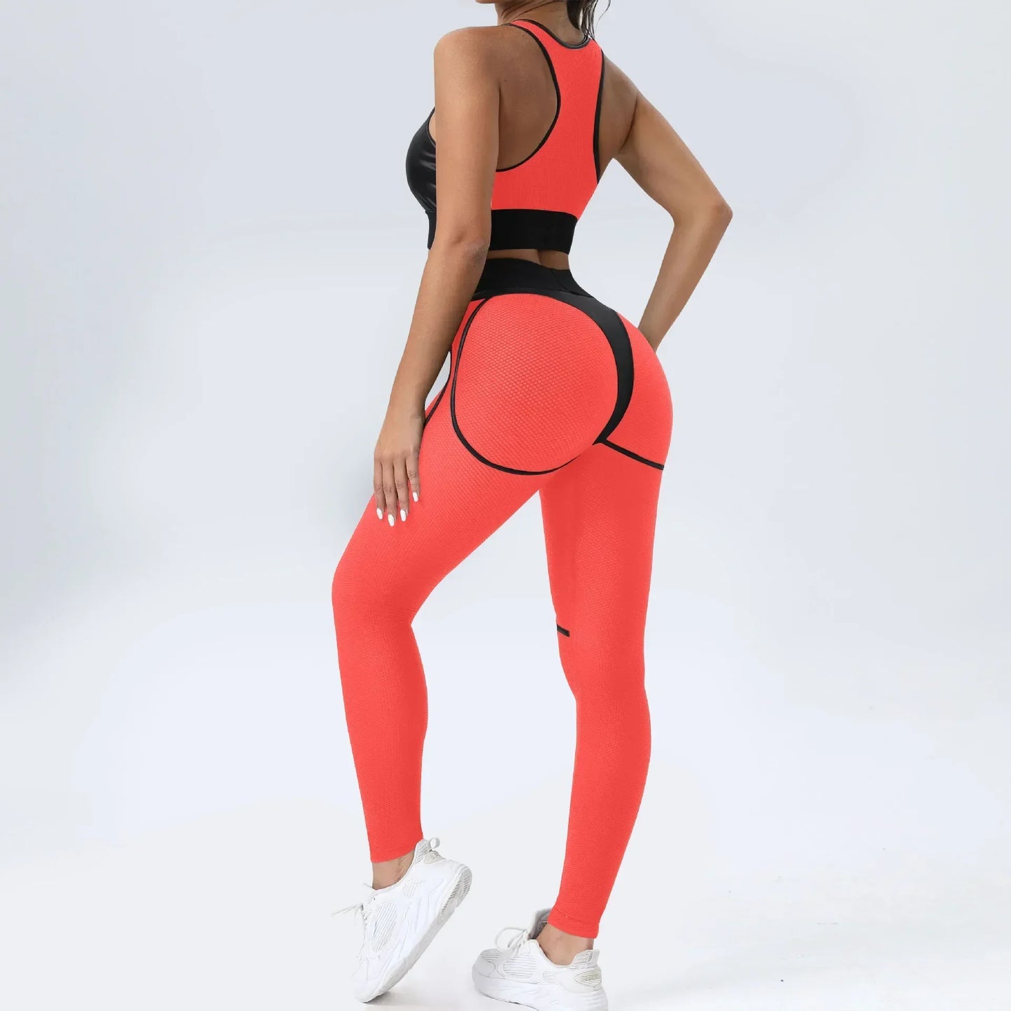 Leggins Woman Gym Push Up Sexy Woman Clothing Mesh Transparent Thong Female Legging Yoga Workout Women Pants High Waist Tights