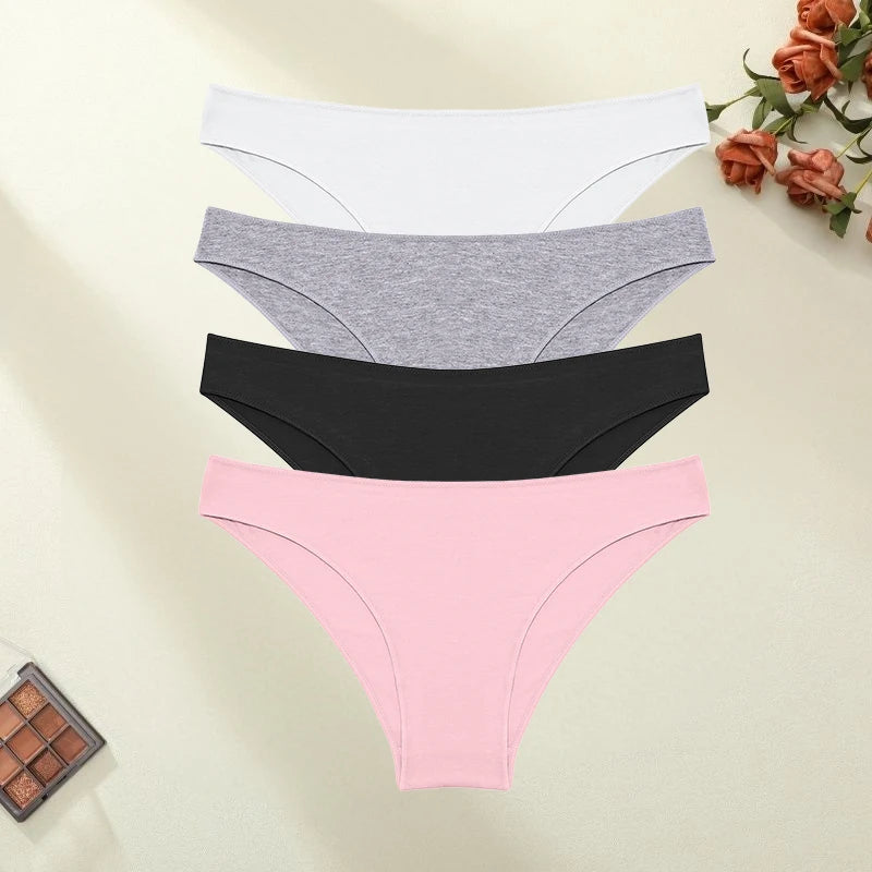 The 4-Pack Seamless Cotton Brief Set