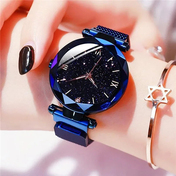 The Starry Sky Mesh Belt Dress Watch
